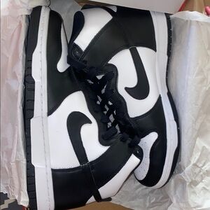 Black and White High-Top Dunks for women
